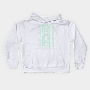 Cable Knit Mint Kids Hoodie